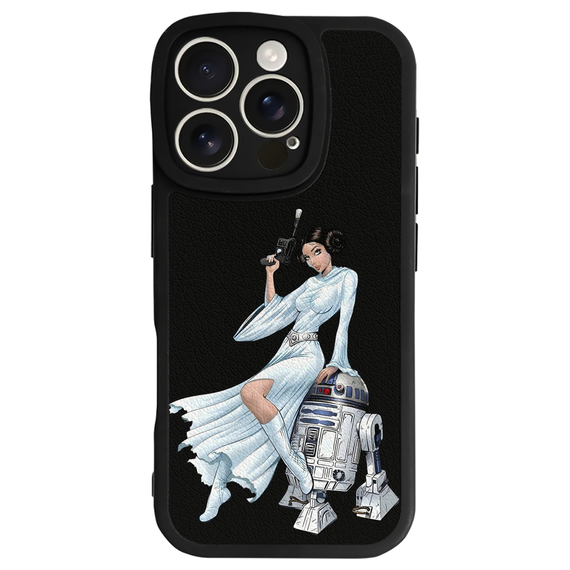 （画像用） スター・ウォーズ Star Wars 【iPhone 16シリーズ対応】シリコンスマホケース（レザー調） 材質：シリコン